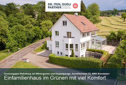 Einfamilienhaus im Grünen mit viel Komfort in Bonstetten